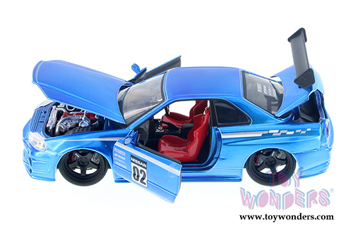 Jada Toys - Metals Die Cast | JDM Tuners&trade; Nissan Skyline GT-R Hardtop (2002, 1/24, diecast model car, Asstd.) 99113WA1