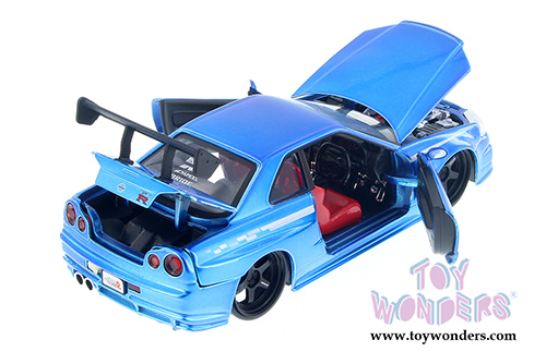 Jada Toys - Metals Die Cast | JDM Tuners&trade; Nissan Skyline GT-R Hardtop (2002, 1/24, diecast model car, Asstd.) 99113WA1