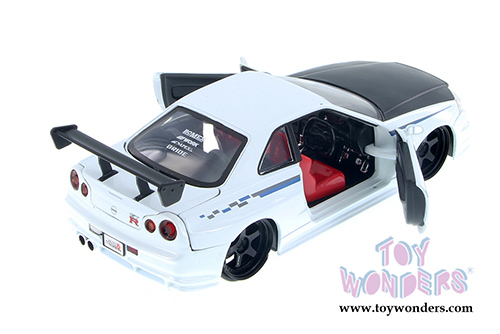 Jada Toys - Metals Die Cast | JDM Tuners&trade; Nissan Skyline GT-R Hardtop (2002, 1/24, diecast model car, Asstd.) 99117DP1