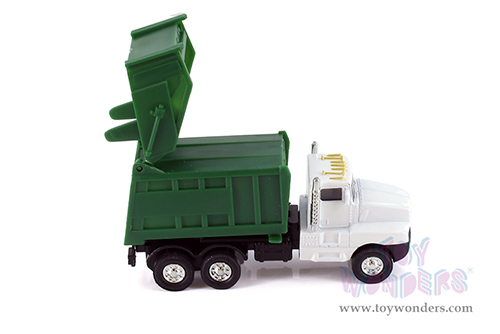 Garbage Truck (6" diecast model car, White/Green) 9911DWT