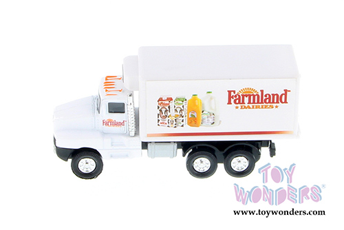 Super Transporter Box Truck w/ Farmland Dairies Decals (5.5", White) 9912FD/MK