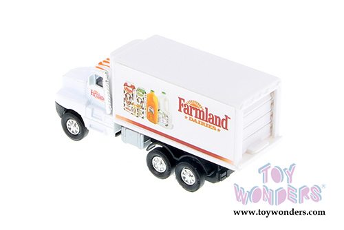 Super Transporter Box Truck w/ Farmland Dairies Decals (5.5", White) 9912FD/MK