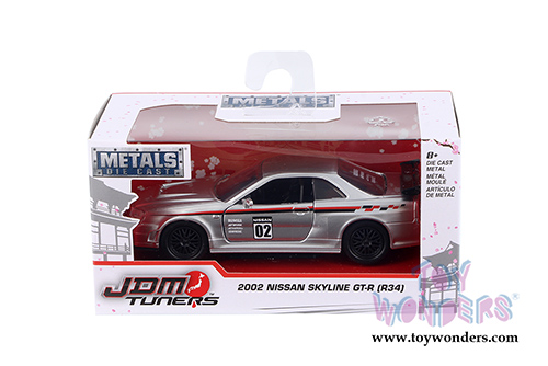 Jada Toys - Metals Die Cast | JDM Tuners&trade; Nissan Skyline GT-R Hardtop (2002, 1/32, diecast model car, Asstd.) 99136WA1