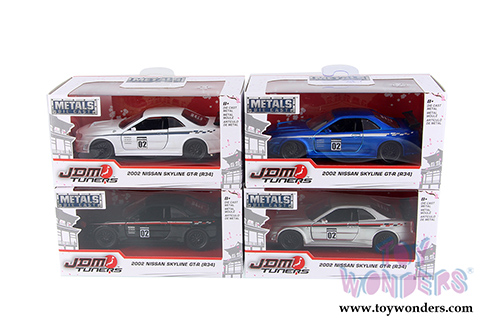 Jada Toys - Metals Die Cast | JDM Tuners&trade; Nissan Skyline GT-R Hardtop (2002, 1/32, diecast model car, Asstd.) 99136WA1