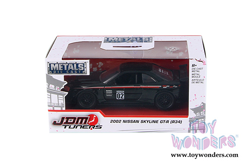 Jada Toys - Metals Die Cast | JDM Tuners&trade; Nissan Skyline GT-R Hardtop (2002, 1/32, diecast model car, Asstd.) 99136WA1