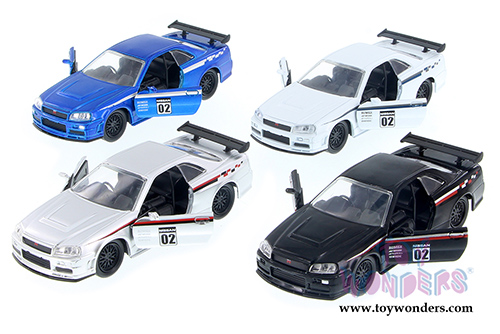 Jada Toys - Metals Die Cast | JDM Tuners&trade; Nissan Skyline GT-R Hardtop (2002, 1/32, diecast model car, Asstd.) 99140DP1