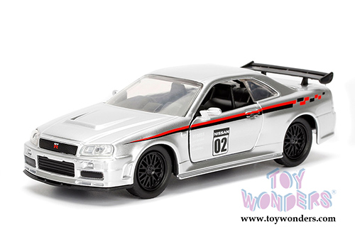 Jada Toys - Metals Die Cast | JDM Tuners&trade; Nissan Skyline GT-R Hardtop (2002, 1/32, diecast model car, Asstd.) 99140DP1