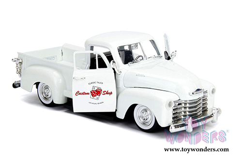 Jada Toys - Metals Die Cast Just Trucks | Chevrolet&reg; 3100 Pickup "Custom Shop" (1953, 1/24 scale diecast model car, Pearl White) 99177