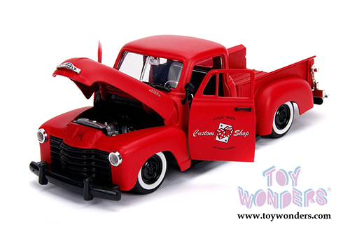 Jada Toys - Metals Die Cast Just Trucks | Chevrolet&reg; 3100 Pickup "Custom Shop" (1953, 1/24 scale diecast model car, Primer Red) 99178