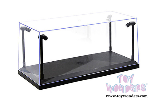 1/18 Scale Diecast Model Car Acrylic LED Display Case (Black) 9920BK