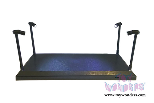 1/18 Scale Diecast Model Car Acrylic LED Display Case (Black) 9920BK