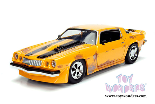 Jada Toys - Metals Die Cast | TRANSFORMERS Chevy Camaro Bumblebee (1977, 1/24, diecast model car, Yellow w/Black) 99385