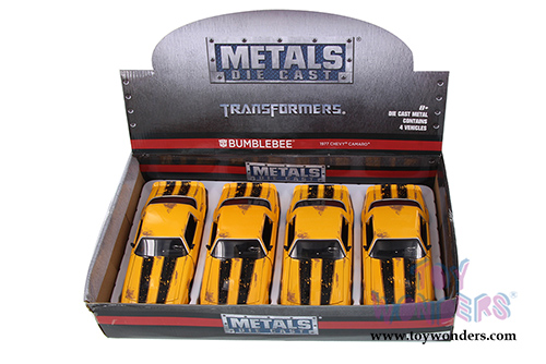 Jada Toys - Metals Die Cast | TRANSFORMERS Chevy Camaro Bumblebee (1977, 1/24, diecast model car, Yellow w/Black) 99385