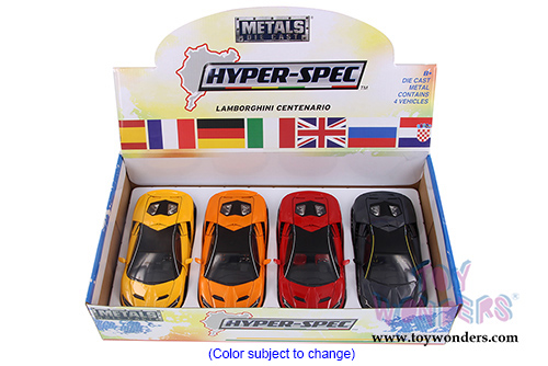 Jada Toys - Metals Die Cast | Hyper-Spec Lamborghini Centenario Hard Top (2017, 1/24, diecast model car, Asstd.) 99402DP1