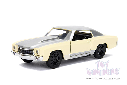 Jada Toys Fast & Furious - Chevrolet® Monte Carlo (1971, 1/32 scale diecast model car, Cream/Silver) 99516