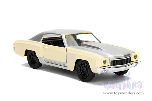Jada Toys Fast & Furious - Chevrolet® Monte Carlo (1971, 1/32 scale diecast model car, Cream/Silver) 99516