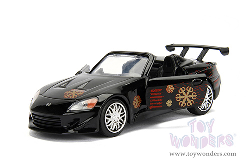 Jada Toys Fast & Furious - Johnny's Honda S2000 Convertible (1/32 scale diecast model car, Black) 99543/24