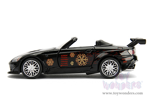 Jada Toys Fast & Furious - Johnny's Honda S2000 Convertible (1/32 scale diecast model car, Black) 99543/24