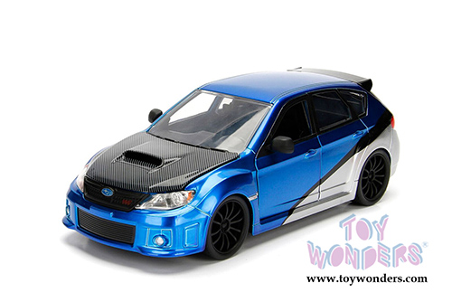 Jada Toys Fast & Furious - Subaru Impreza WRX STI Fast & Furious F8 "The Fate of the Furious" Movie (2012, 1/24 scale diecast model car, Candy Blue) 99560