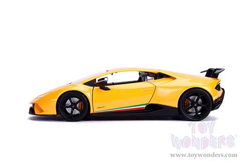 Jada Toys Hyper-Spec - Lamborghini Huracán Perfomante Hardtop (1/24, diecast model car, Yellow) 99707/4
