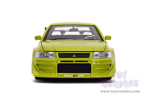 Jada Toys Fast & Furious - Brian's Mitsubishi Lancer Evolution VII Hardtop (1/24 scale diecast model car, Green) 99788/4