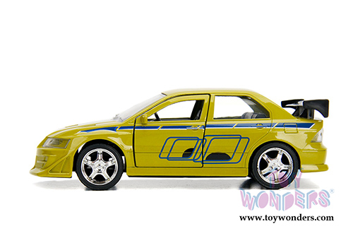 Jada Toys Fast & Furious - Brian's Mitsubishi Lancer Evolution VII (1/32 scale diecast model car, Green) 99789