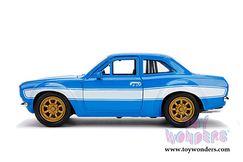 Jada Toys Fast & Furious - Brian's Ford Escort RS2000 MKI Hardtop (1/24 scale diecast model car, Blue) 99795