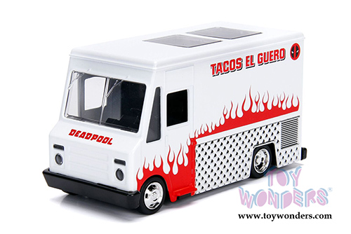 Jada Toys - Metals Die Cast | Deadpool™ Taco Truck (1/32, diecast model car, White) 99800