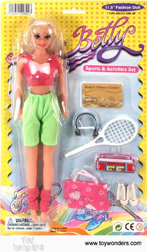 Betty Sport Aerobics Doll Set (11.5") 99802