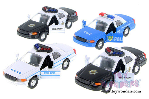 Police car assortment (5" diecast model car, Asstd.) 9985/3D