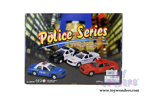 Police car assortment (5" diecast model car, Asstd.) 9985/3D