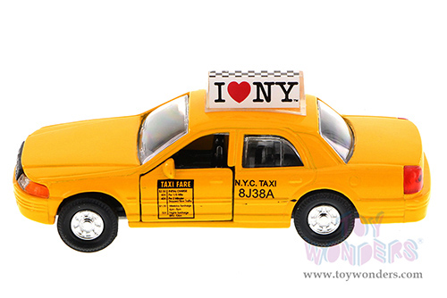 Showcasts® Collectibles - I Love New York Modern Taxi Cab (5", Yellow) 9989W-ILNY