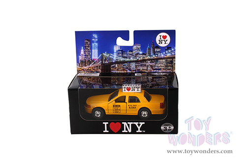 Showcasts® Collectibles - I Love New York Modern Taxi Cab (5", Yellow) 9989W-ILNY