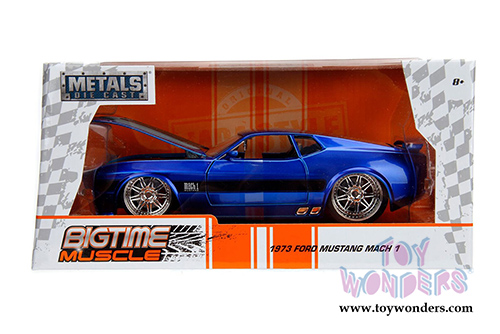 Jada Toys - Metals Die Cast | Big Time Muscle Ford Mustang Mach 1 Hard Top (1973, 1/24 scale diecast model car, Asstd.) 99971WA1