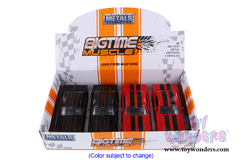 Jada Toys - Metals Die Cast | Big Time Muscle Ford Mustang Hardtop (1965, 1/24 scale diecast model car, Asstd.) 99976DP1
