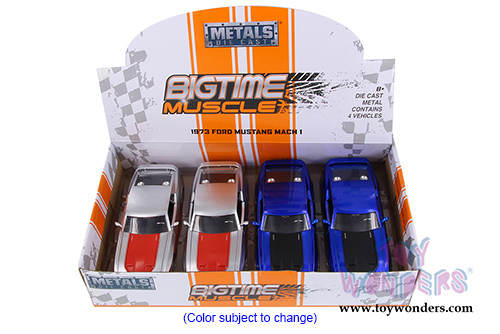 Jada Toys - Metals Die Cast | Big Time Muscle Ford Mustang Mach 1 Hardtop (1973, 1/24 scale diecast model car, Asstd.) 99978DP1