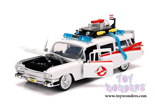 Jada Toys - Metals Die Cast | Ghostbusters&trade; Ecto-1&trade; Cadillac Ambulance (1/24 scale diecast model car, White) 99994