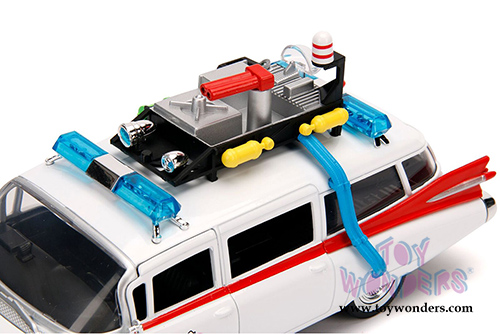 Jada Toys - Metals Die Cast | Ghostbusters&trade; Ecto-1&trade; Cadillac Ambulance (1/24 scale diecast model car, White) 99994