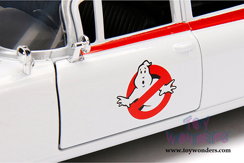 Jada Toys - Metals Die Cast | Ghostbusters&trade; Ecto-1&trade; Cadillac Ambulance (1/24 scale diecast model car, White) 99994