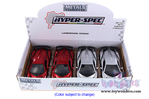 Jada Toys - Metals Die Cast | Hyper-Spec Lamborghini Veneno Hardtop (2017, 1/24, diecast model car, Asstd.) 99997DP1