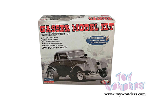 Acme - Build Your Own Model Kit | Flamed Gasser (1933, 1/18 scale diecast model car, Red) A1800905K