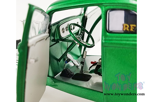 Acme - Rat Fink Willys Gasser (1933, 1/18 scale diecast model car, Green/Yellow) A1800917