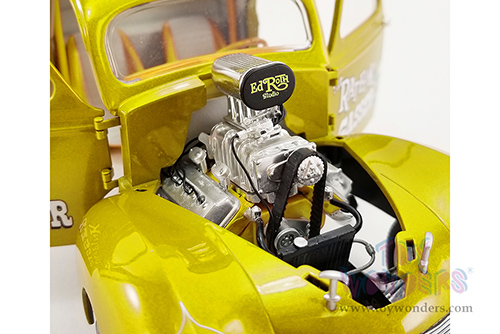 Acme - Rat Fink Willys Gasser (1940, 1/18 scale diecast model car, Gold) A1800919