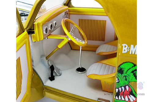 Acme - Rat Fink Willys Gasser (1940, 1/18 scale diecast model car, Gold) A1800919