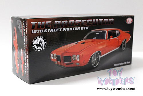 Acme - Pontiac&reg; GTO Street Fighter "The Prosecutor" Hardtop (1970, 1/18 scale diecast model car, Carousel Red) A1801214