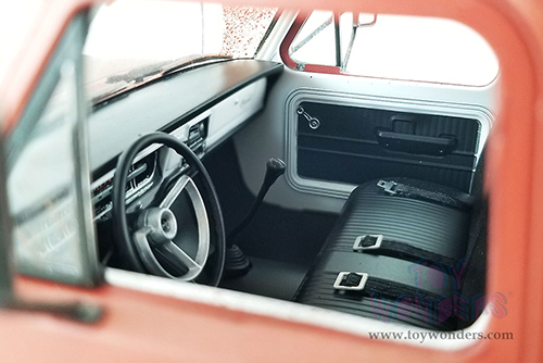 Acme - Ford F-350 Ramp Truck - Porkchop's Chop Shop (Rusted) (1970, 1/18 scale diecast model car, Sports Red Primer) A1801416