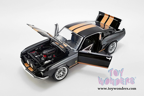 Acme - Ford Mustang Shelby&reg; GT500 Street Fighter Hardtop (1967, 1/18 scale diecast model car, Black/Gold) A1801837