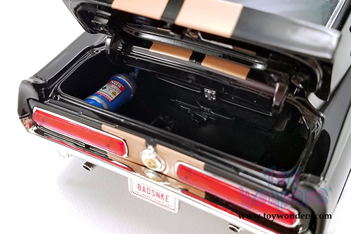 Acme - Ford Mustang Shelby&reg; GT500 Street Fighter Hardtop (1967, 1/18 scale diecast model car, Black/Gold) A1801837