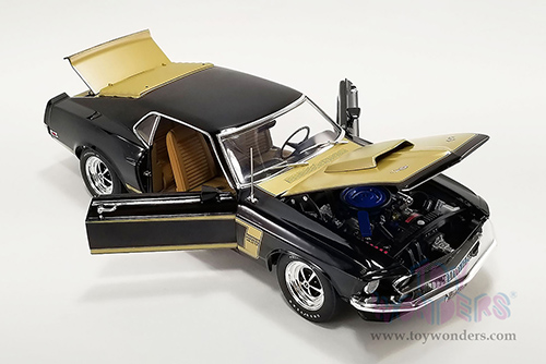 Acme - Ford Mustang  Boss 429 Semon "Bunkie" Knudson's Prototype (1969, 1/18 scale diecast model car, Black/Gold) A1801844