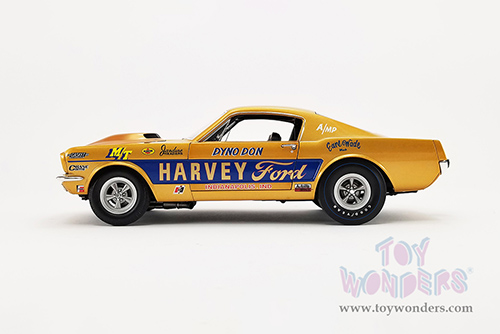 Acme - Ford Mustang A/FX "Harvey Ford" - Dyno Don (1965, 1/18 scale diecast model car, Gold) A1801851
